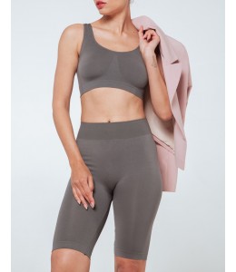 Бесшовный женский комплект Tank Top + Tracks 01 (POPPY SEED)